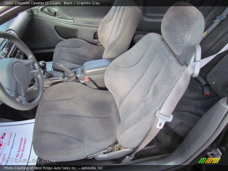 Black / Graphite Gray 2003 Chevrolet Cavalier LS Coupe