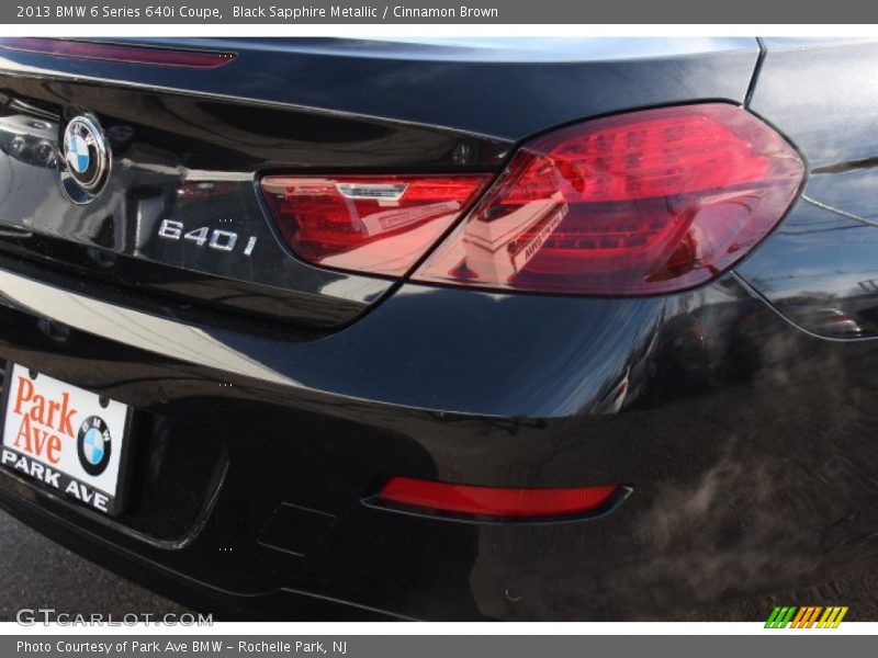 Black Sapphire Metallic / Cinnamon Brown 2013 BMW 6 Series 640i Coupe