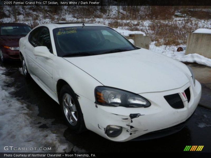 Ivory White / Dark Pewter 2005 Pontiac Grand Prix GT Sedan