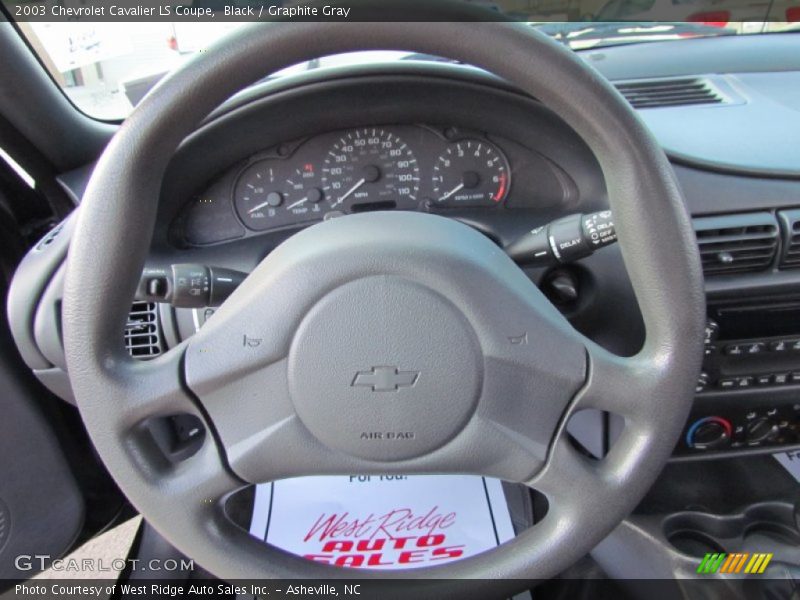 Black / Graphite Gray 2003 Chevrolet Cavalier LS Coupe