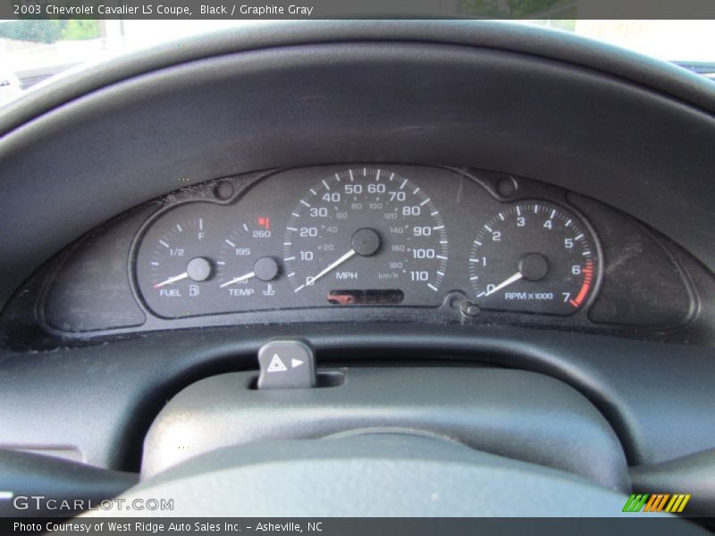 Black / Graphite Gray 2003 Chevrolet Cavalier LS Coupe