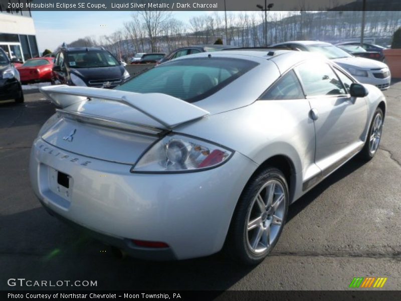 Liquid Silver Metallic / Dark Charcoal 2008 Mitsubishi Eclipse SE Coupe