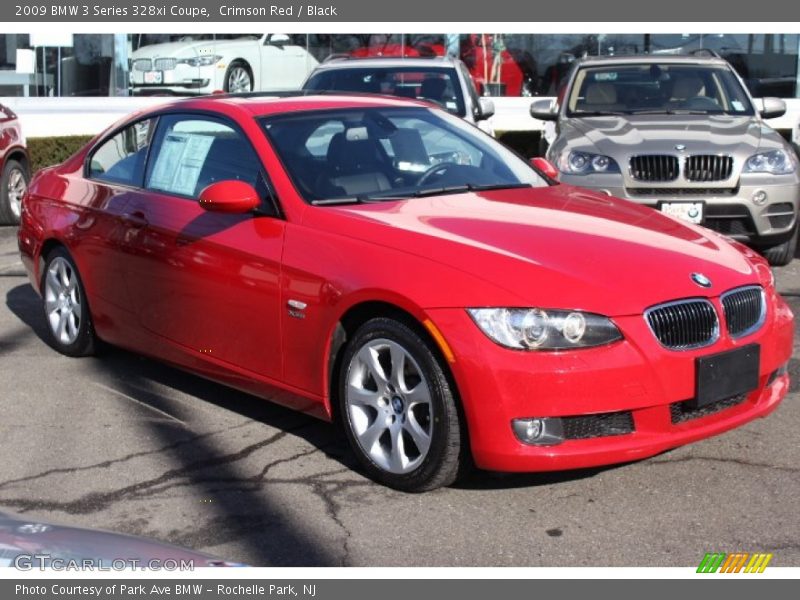Crimson Red / Black 2009 BMW 3 Series 328xi Coupe