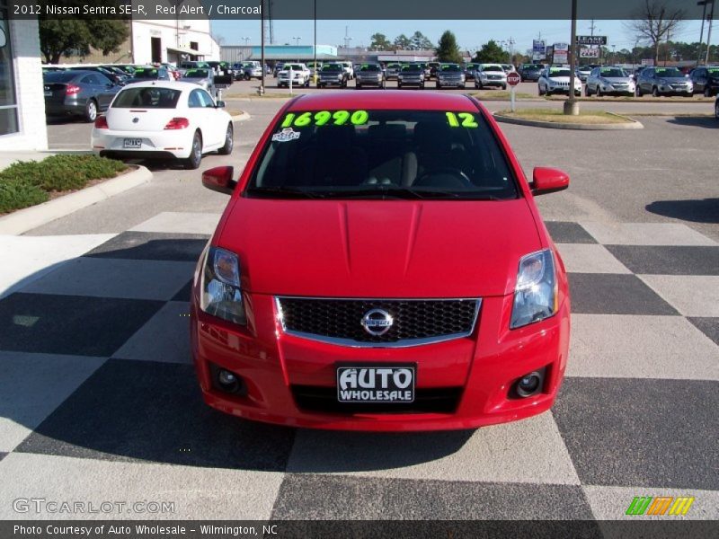 Red Alert / Charcoal 2012 Nissan Sentra SE-R