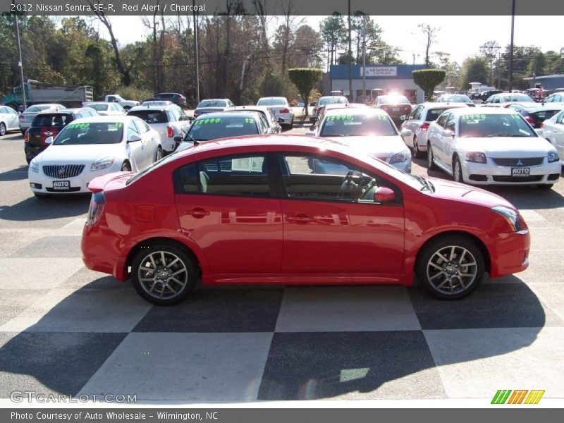 Red Alert / Charcoal 2012 Nissan Sentra SE-R