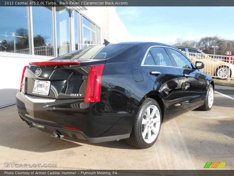 Black Raven / Caramel/Jet Black Accents 2013 Cadillac ATS 2.0L Turbo