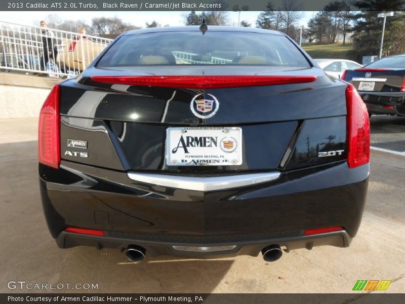 Black Raven / Caramel/Jet Black Accents 2013 Cadillac ATS 2.0L Turbo
