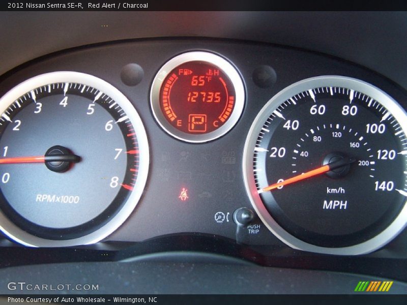 Red Alert / Charcoal 2012 Nissan Sentra SE-R