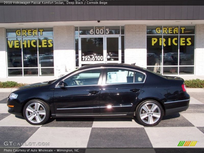 Deep Black / Cornsilk Beige 2010 Volkswagen Passat Komfort Sedan