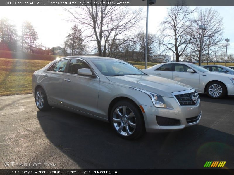 Silver Coast Metallic / Jet Black/Jet Black Accents 2013 Cadillac ATS 2.5L