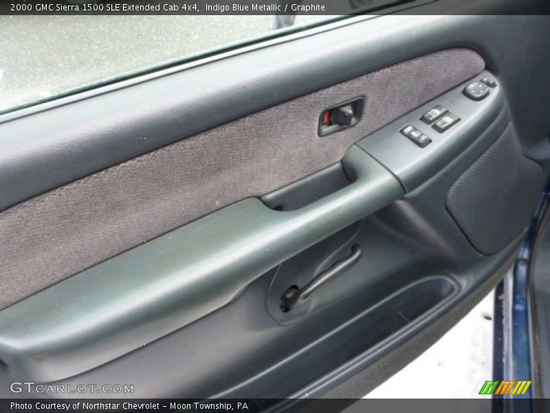 Indigo Blue Metallic / Graphite 2000 GMC Sierra 1500 SLE Extended Cab 4x4