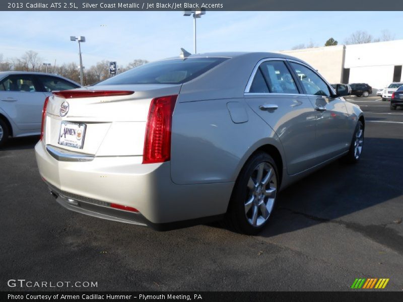 Silver Coast Metallic / Jet Black/Jet Black Accents 2013 Cadillac ATS 2.5L