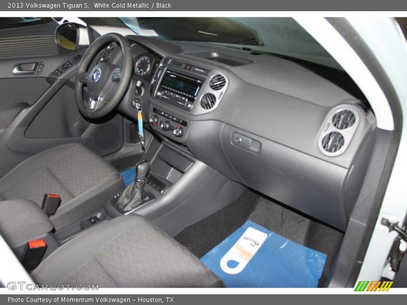 White Gold Metallic / Black 2013 Volkswagen Tiguan S