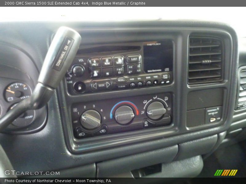 Indigo Blue Metallic / Graphite 2000 GMC Sierra 1500 SLE Extended Cab 4x4