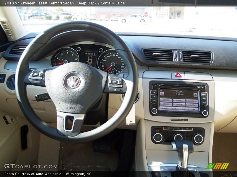Deep Black / Cornsilk Beige 2010 Volkswagen Passat Komfort Sedan
