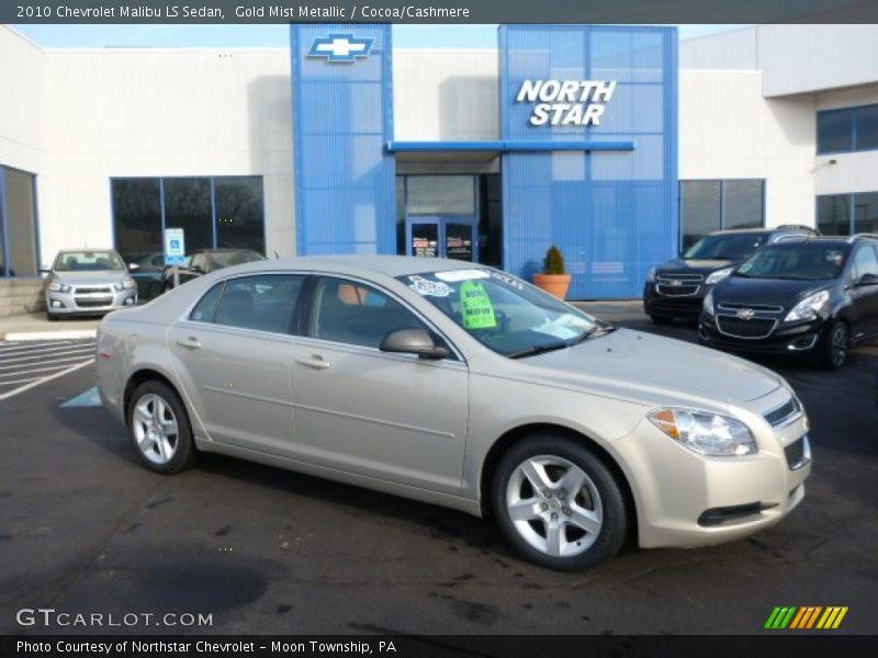 Gold Mist Metallic / Cocoa/Cashmere 2010 Chevrolet Malibu LS Sedan