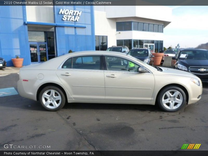 Gold Mist Metallic / Cocoa/Cashmere 2010 Chevrolet Malibu LS Sedan