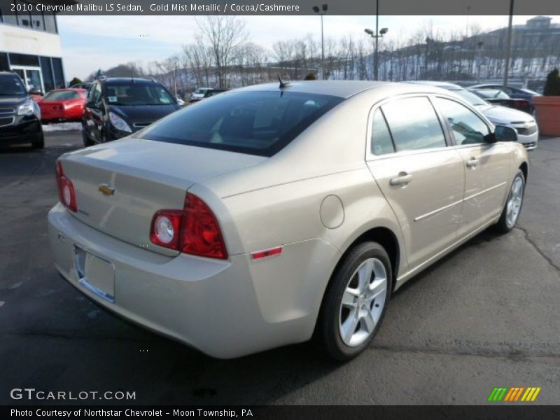 Gold Mist Metallic / Cocoa/Cashmere 2010 Chevrolet Malibu LS Sedan