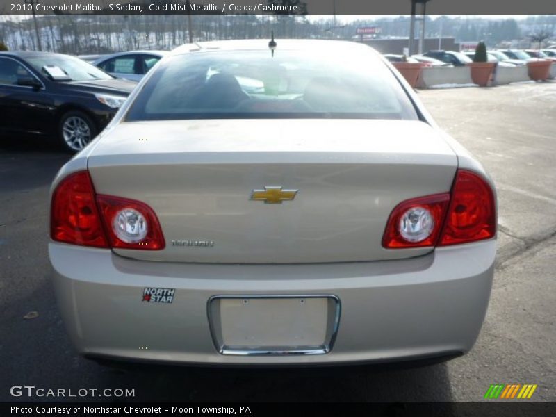 Gold Mist Metallic / Cocoa/Cashmere 2010 Chevrolet Malibu LS Sedan