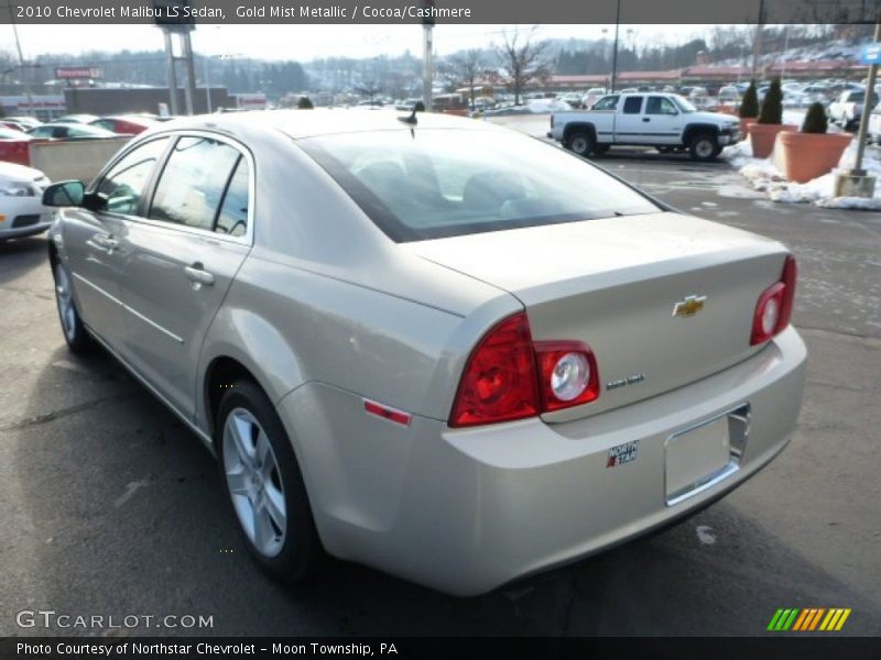 Gold Mist Metallic / Cocoa/Cashmere 2010 Chevrolet Malibu LS Sedan