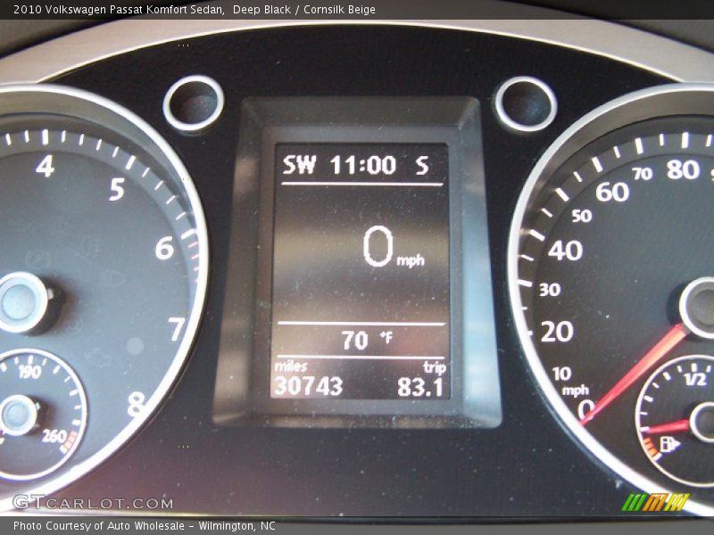 Deep Black / Cornsilk Beige 2010 Volkswagen Passat Komfort Sedan