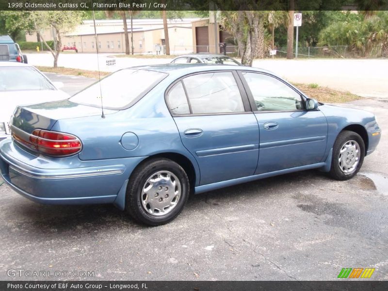 Platinum Blue Pearl / Gray 1998 Oldsmobile Cutlass GL