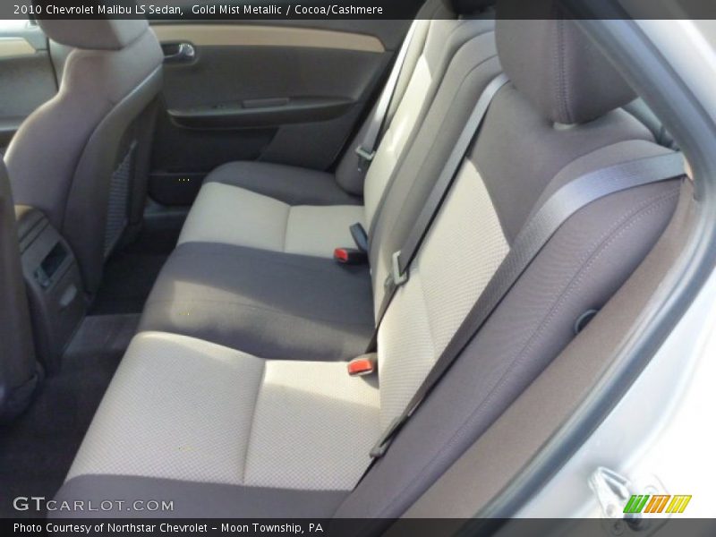Rear Seat of 2010 Malibu LS Sedan