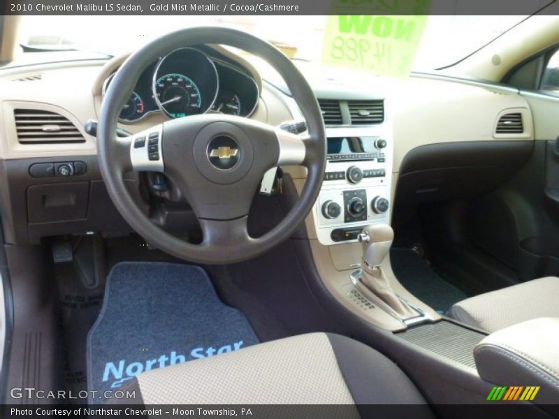 Gold Mist Metallic / Cocoa/Cashmere 2010 Chevrolet Malibu LS Sedan