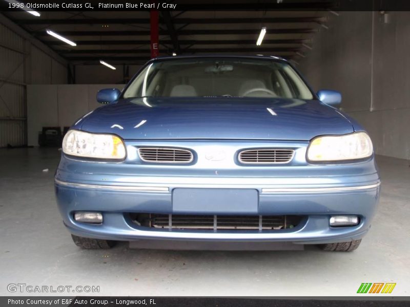 Platinum Blue Pearl / Gray 1998 Oldsmobile Cutlass GL