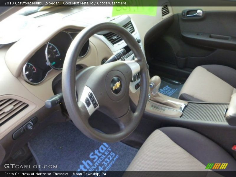 Gold Mist Metallic / Cocoa/Cashmere 2010 Chevrolet Malibu LS Sedan