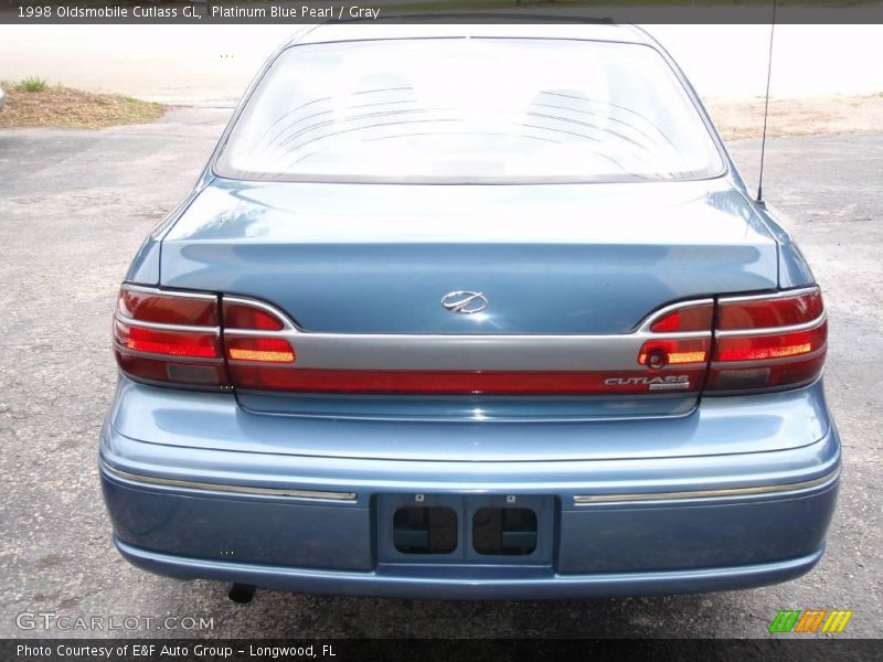 Platinum Blue Pearl / Gray 1998 Oldsmobile Cutlass GL