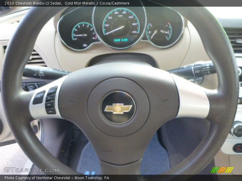 Gold Mist Metallic / Cocoa/Cashmere 2010 Chevrolet Malibu LS Sedan