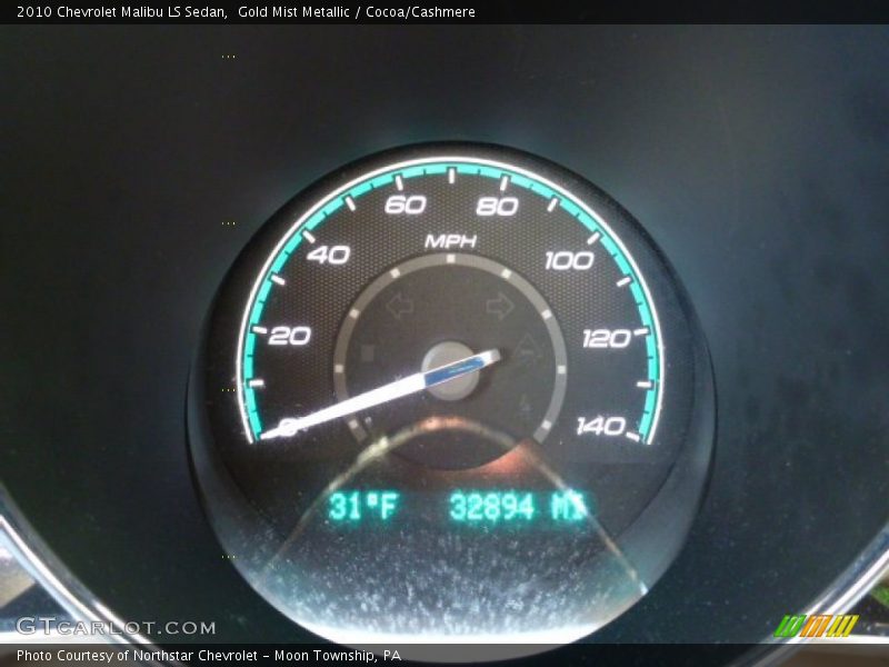 Gold Mist Metallic / Cocoa/Cashmere 2010 Chevrolet Malibu LS Sedan