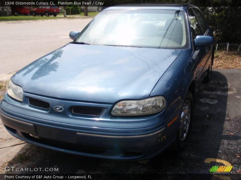 Platinum Blue Pearl / Gray 1998 Oldsmobile Cutlass GL