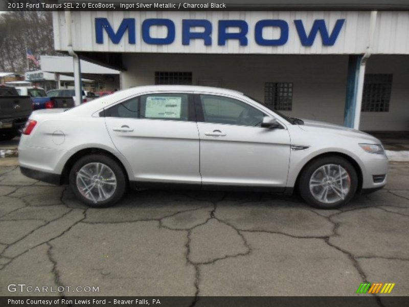 Ingot Silver Metallic / Charcoal Black 2013 Ford Taurus SEL 2.0 EcoBoost