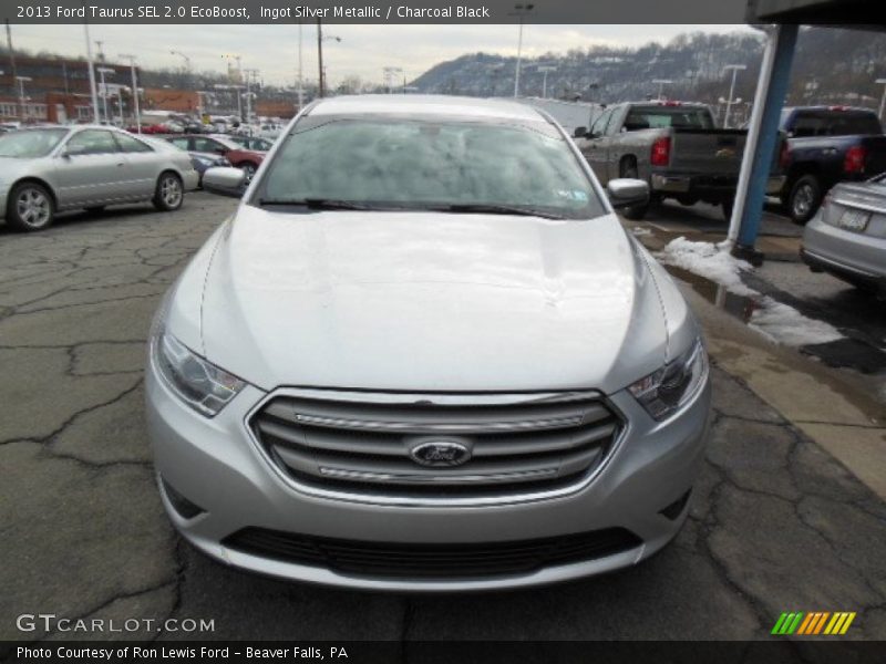 Ingot Silver Metallic / Charcoal Black 2013 Ford Taurus SEL 2.0 EcoBoost