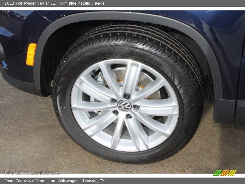 Night Blue Metallic / Beige 2013 Volkswagen Tiguan SE