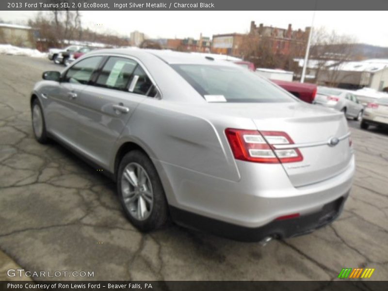 Ingot Silver Metallic / Charcoal Black 2013 Ford Taurus SEL 2.0 EcoBoost