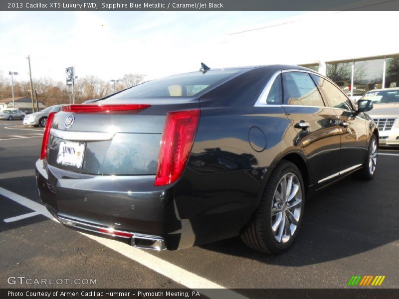 Sapphire Blue Metallic / Caramel/Jet Black 2013 Cadillac XTS Luxury FWD