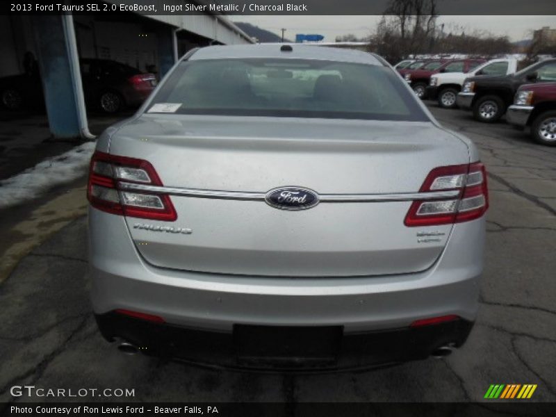 Ingot Silver Metallic / Charcoal Black 2013 Ford Taurus SEL 2.0 EcoBoost