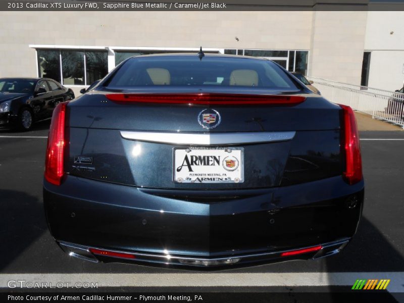 Sapphire Blue Metallic / Caramel/Jet Black 2013 Cadillac XTS Luxury FWD