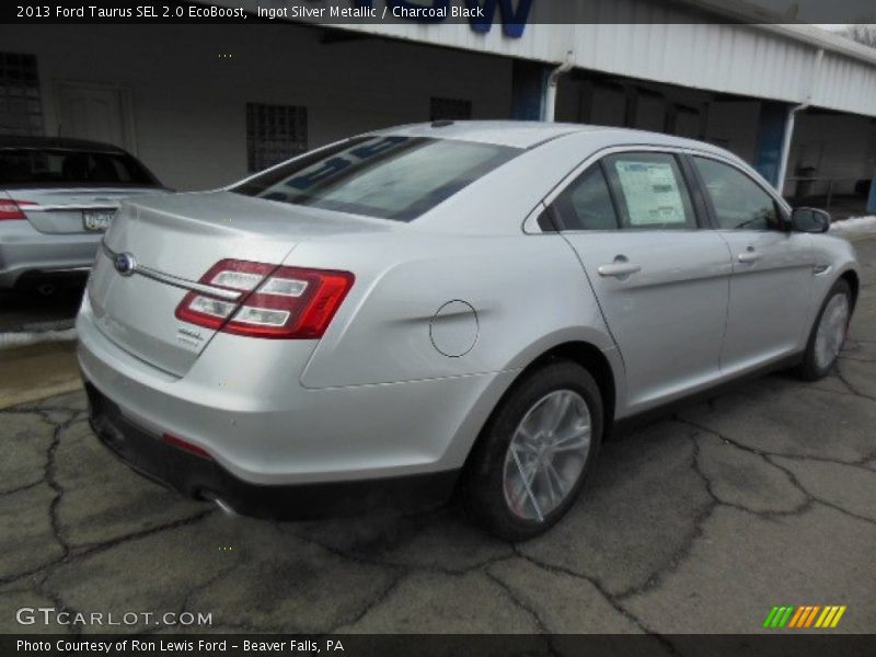 Ingot Silver Metallic / Charcoal Black 2013 Ford Taurus SEL 2.0 EcoBoost