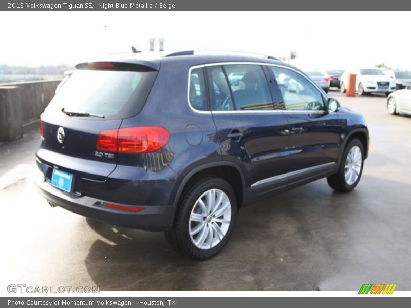 Night Blue Metallic / Beige 2013 Volkswagen Tiguan SE