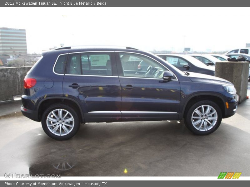 Night Blue Metallic / Beige 2013 Volkswagen Tiguan SE