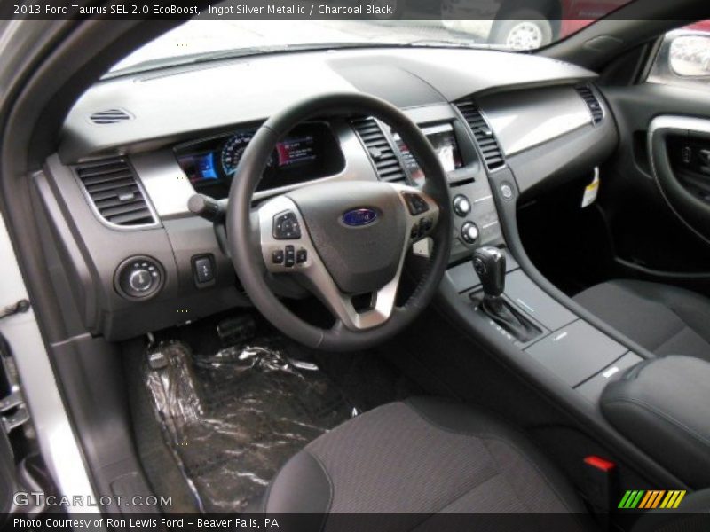Ingot Silver Metallic / Charcoal Black 2013 Ford Taurus SEL 2.0 EcoBoost