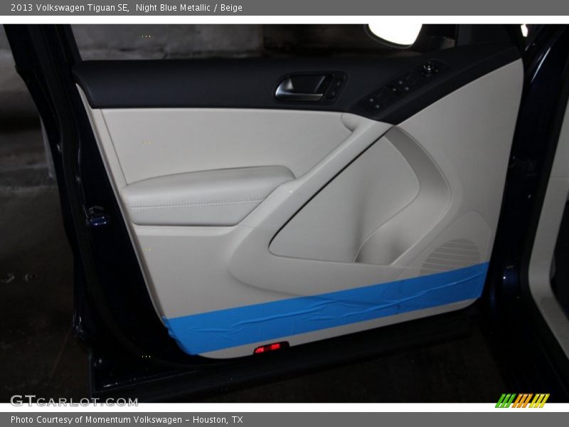 Night Blue Metallic / Beige 2013 Volkswagen Tiguan SE