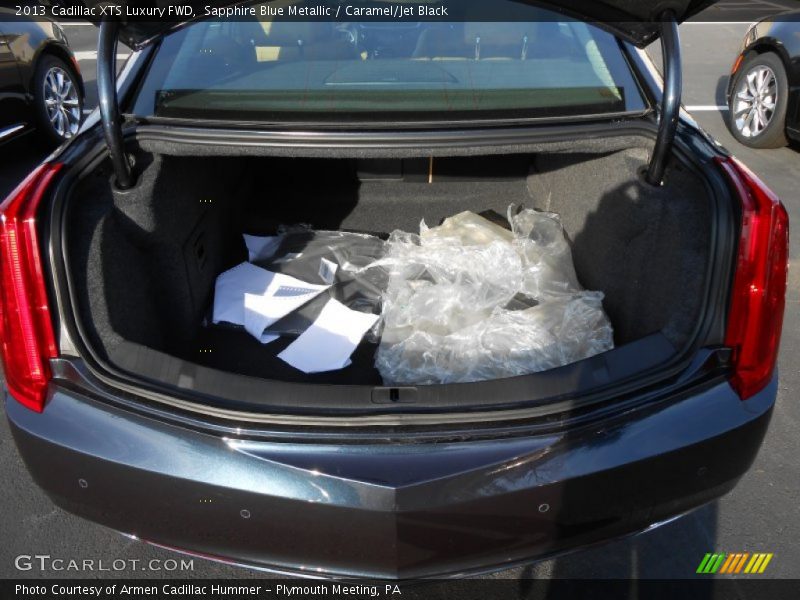 Sapphire Blue Metallic / Caramel/Jet Black 2013 Cadillac XTS Luxury FWD