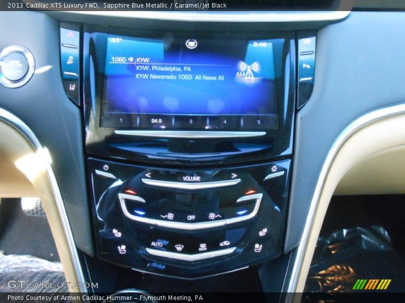 Sapphire Blue Metallic / Caramel/Jet Black 2013 Cadillac XTS Luxury FWD