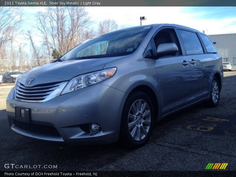 Silver Sky Metallic / Light Gray 2011 Toyota Sienna XLE