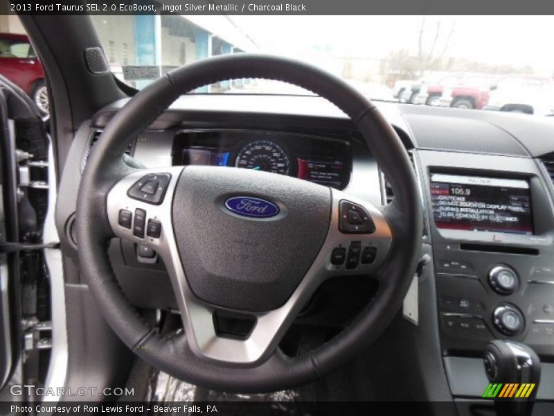 Ingot Silver Metallic / Charcoal Black 2013 Ford Taurus SEL 2.0 EcoBoost